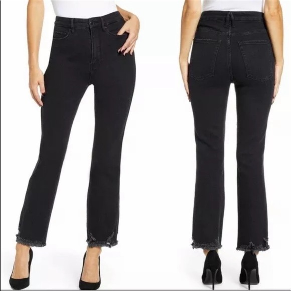 Good American Denim - Good American Good Curve Plus Size Distressed Denim Jeans 15 / 33 Plus Size